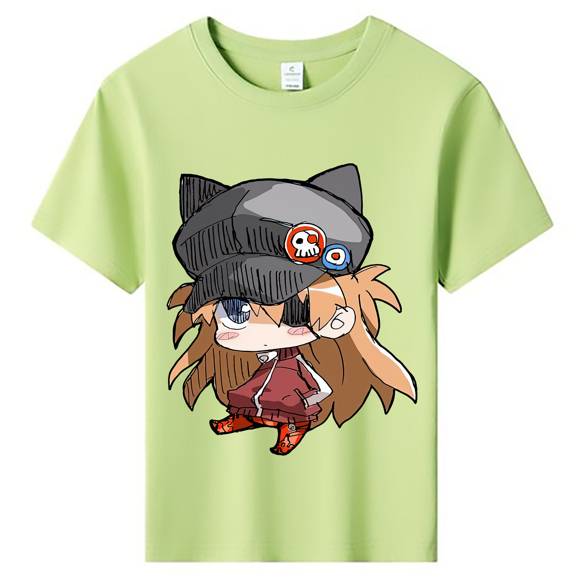 （画像用） EVA 新世紀エヴァンゲリオン 綿100％キッズTシャツ（フロントプリント）